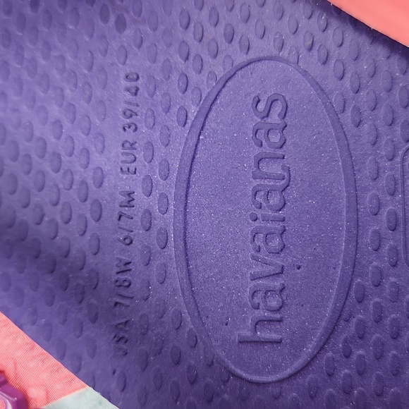 Havaianas Purple & PInk FlipFlops - Picture 4 of 9